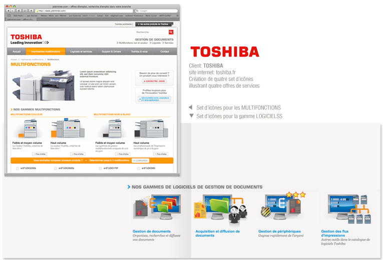 set icone toshiba